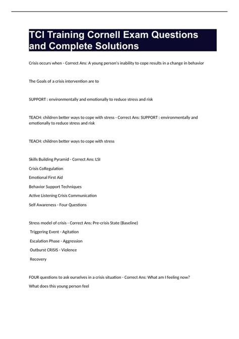 Download Tci Cornell Study Guide 