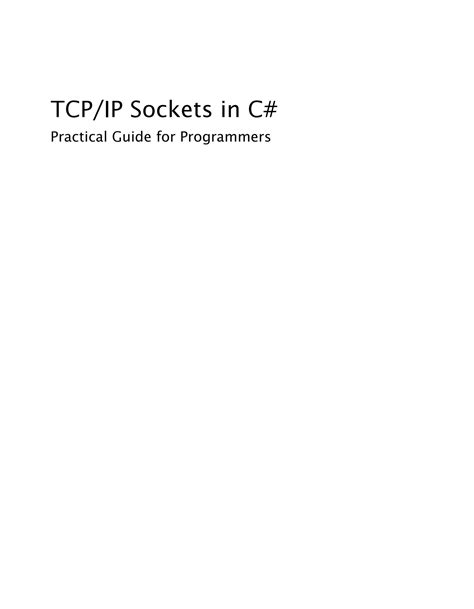 Full Download Tcp Ip Sockets In C 