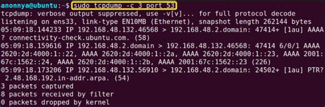 Tcpdump Port Number