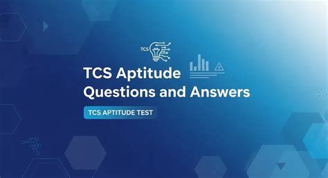 tcs aptitude test questions and answers