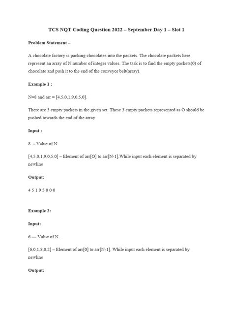 Tcs Coding Questions 2022
