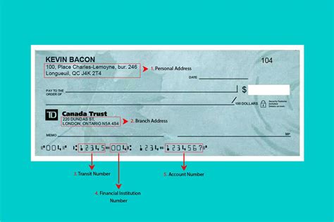 Td Cheque Example