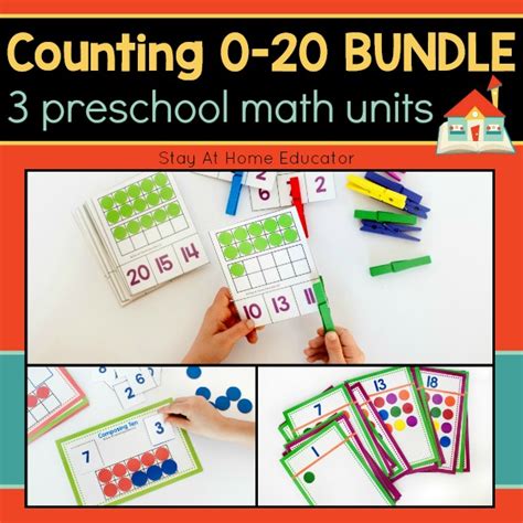 Teach Counting Printable Preschool Math Bundle Lesson Plan For Preschool Math - Lesson Plan For Preschool Math