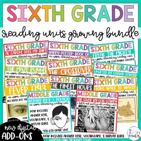 Teach The 6th Grade Ccss Reading Standards With 6th Grade Reading Standards - 6th Grade Reading Standards