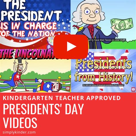 Teacher Approved Presidents X27 Day Videos Simply Kinder President Kindergarten - President Kindergarten
