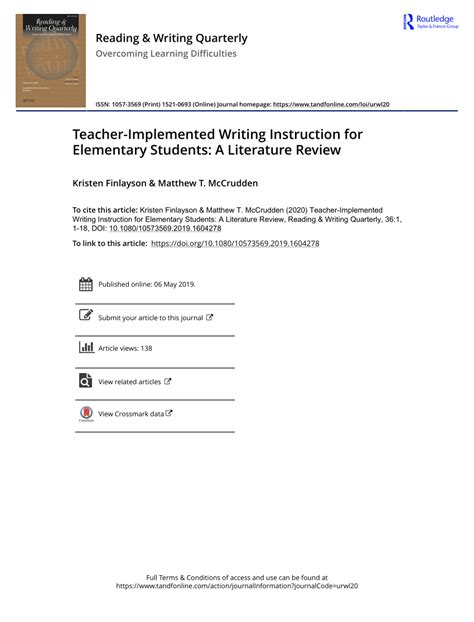 Teacher Implemented Writing Instruction For Elementary Students A Writing Journals For Elementary Students - Writing Journals For Elementary Students
