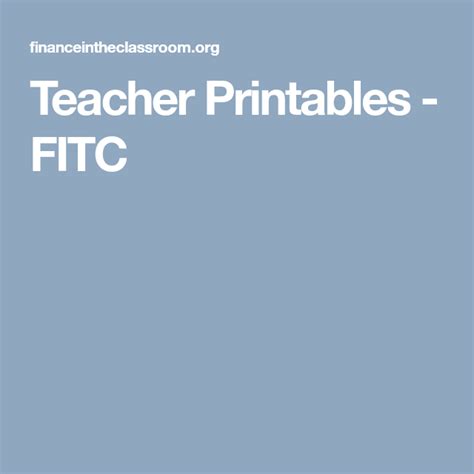 Teacher Printables Fitc Finance In The Classroom Financial Literacy Math Worksheets - Financial Literacy Math Worksheets