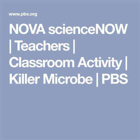 Teachers Classroom Activity Killer Microbe Pbs Antibiotic Resistance Worksheet - Antibiotic Resistance Worksheet