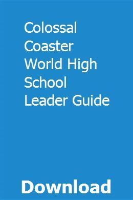 Teachers Study Guide Colossal Coaster Vbs