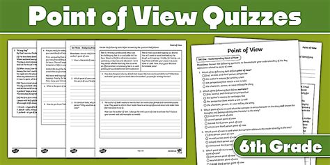 teaching 6th grade point of view