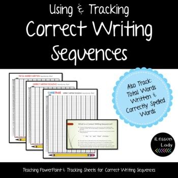 Teaching Amp Tracking Correct Writing Sequences Tpt Correct Writing Sequences - Correct Writing Sequences