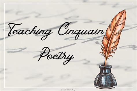 Teaching Cinquain Poetry A Clear Guide The Teaching Writing A Cinquain - Writing A Cinquain