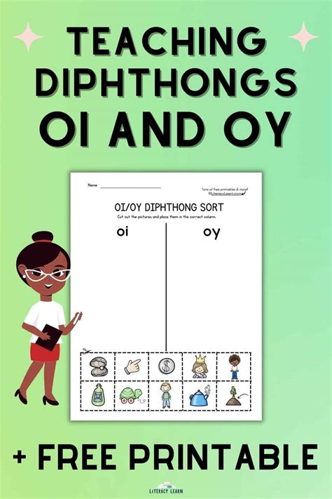 Teaching Diphthongs Oi And Oy With Free Printable Oi  Oy Worksheet Kindergarten - Oi, Oy Worksheet Kindergarten