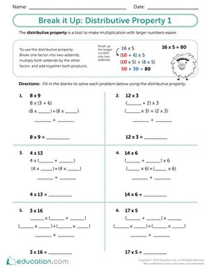 Teaching Distributive Property To 7th Graders 6th Grade Distributive Property - 6th Grade Distributive Property