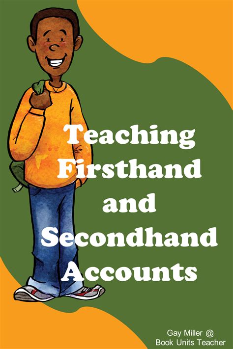 Teaching Firsthand And Secondhand Accounts Book Units Teacher First And Secondhand Accounts 4th Grade - First And Secondhand Accounts 4th Grade