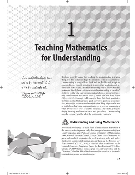 Teaching For Understanding Mathematics In Primary School Primary School Math - Primary School Math