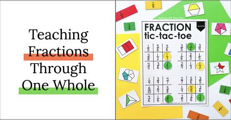 Teaching Fractions Through One Whole Games Amp Activities Teaching Fractions To First Graders - Teaching Fractions To First Graders