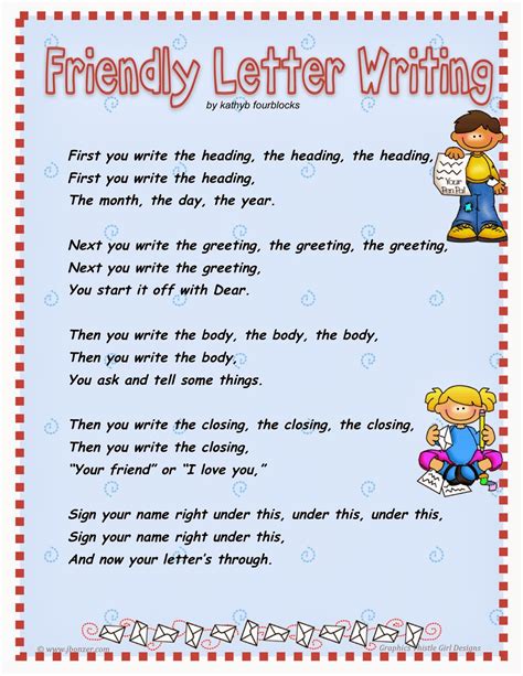 Teaching How To Write A Friendly Letter Third 3rd Grade Letter Writing Template - 3rd Grade Letter Writing Template