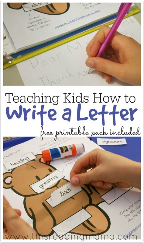 Teaching Kids How To Write A Letter Free Parts Of A Letter For Kids - Parts Of A Letter For Kids