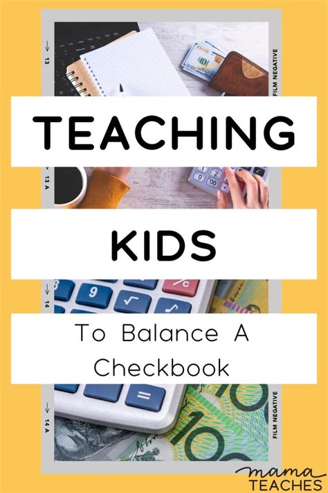 Teaching Kids To Balance A Checkbook Mama Teaches Check Book Lesson Plans - Check Book Lesson Plans