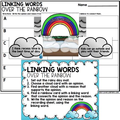 Teaching Kids To Use Linking Words Lucky Little Linking Words And Phrases 3rd Grade - Linking Words And Phrases 3rd Grade