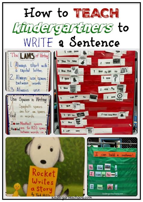 Teaching Kindergartners How To Write A Sentence By In A Sentence For Kindergarten - By In A Sentence For Kindergarten