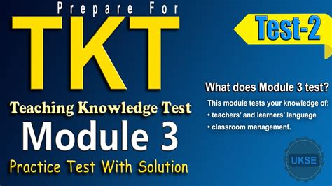 teaching knowledge test module 3 sample test