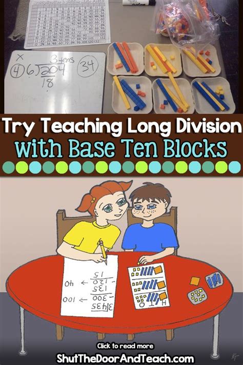 Teaching Long Division With Base Ten Blocks Division Using Base Ten Blocks - Division Using Base Ten Blocks
