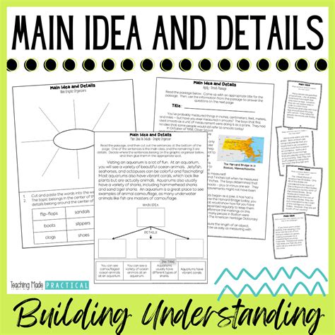 Teaching Main Idea Central Idea Activities To Build Main Idea Activities Middle School - Main Idea Activities Middle School