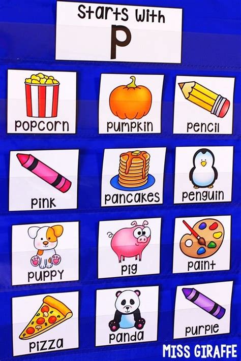 Teaching P Words For Kindergarten Little Learning Corner Easy Words That Start With P - Easy Words That Start With P