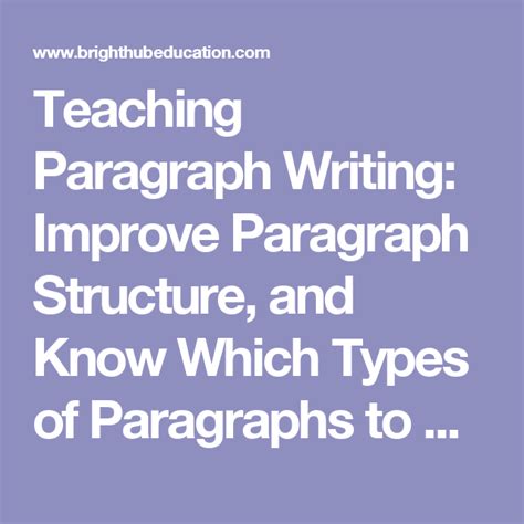 Teaching Paragraph Writing Improve Paragraph Brighthub Education Lesson Plan On Paragraph Writing - Lesson Plan On Paragraph Writing