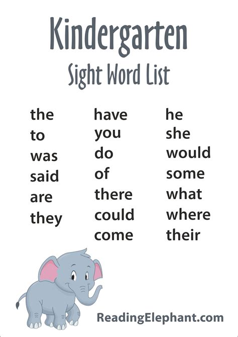 Teaching Sight Words Kindergarten 50 Sight Words For Kindergarten - 50 Sight Words For Kindergarten