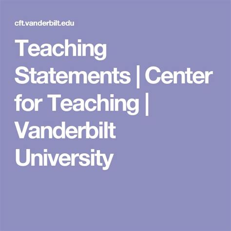 Teaching Statements Center For Teaching Vanderbilt Teach Summary Writing - Teach Summary Writing