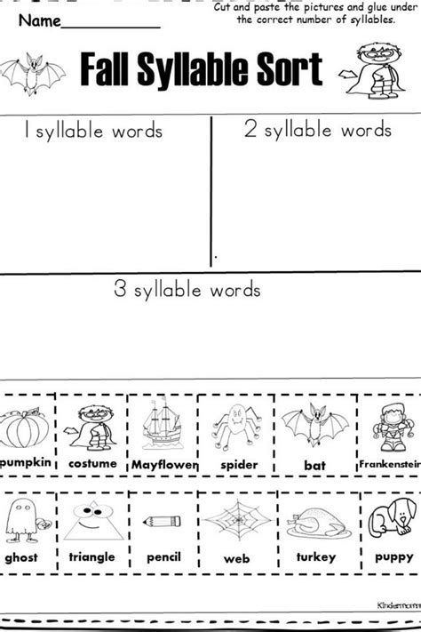 Teaching Syllables In Kindergarten Kindermomma Com Kindergarten Worksheets About Syllables - Kindergarten Worksheets About Syllables