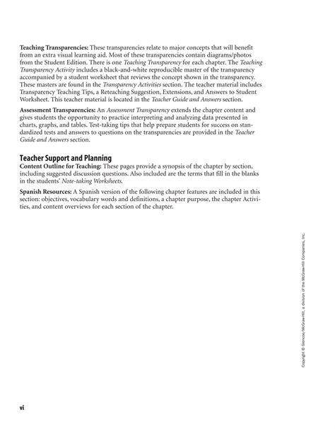 Teaching Transparency 44 Using A Calorimeter