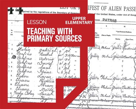 Teaching With Primary Sources In Upper Elementary Primary Source Worksheet - Primary Source Worksheet