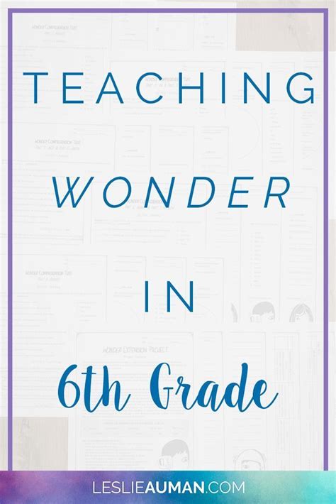 Teaching Wonder In 6th Grade Leslie Auman 6th Grade Teaching - 6th Grade Teaching