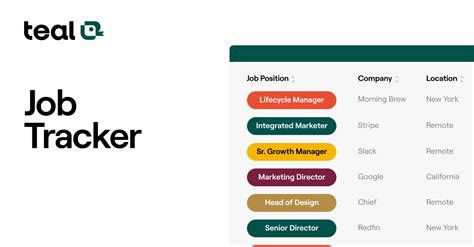 Teal Job Tracker
