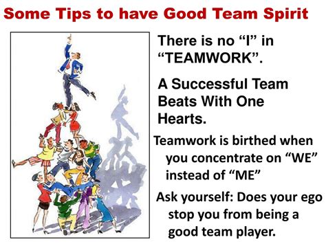 team spirit presentation ppt