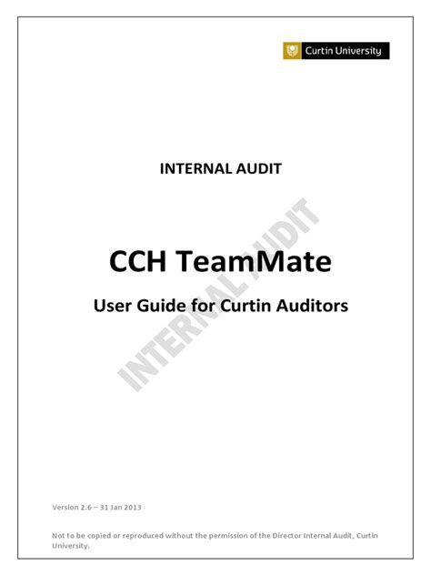Download Teammate Audit User Manual 