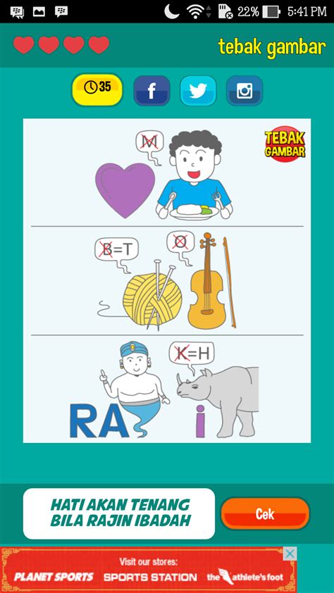 TEBAK GAMBAR DAN JAWABANNYA - Kunci Jawaban Permainan Tebak Gambar Level 29 Terlengkap dan