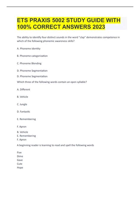 Tech Ed Praxis Study Guide