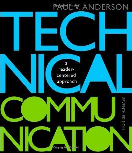 Technical Communication 7th Edition Paul V Anderson