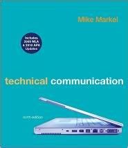 Technical Communication 9th Edition Markel