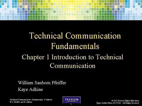 technical communication fundamentals pfeiffer