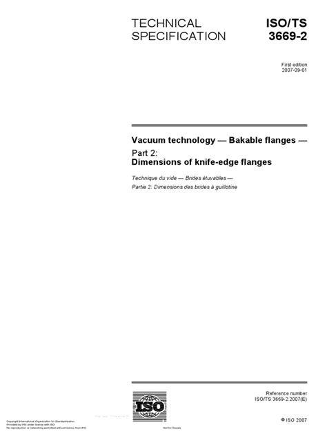 Technical Iso Ts Specification 3669