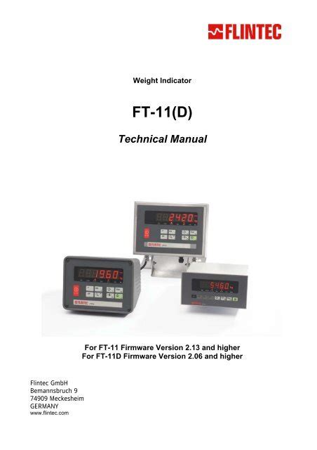 Technical Manual Flintec