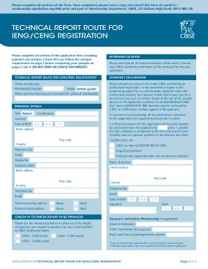 Technical Report Route To Ceng Guidance