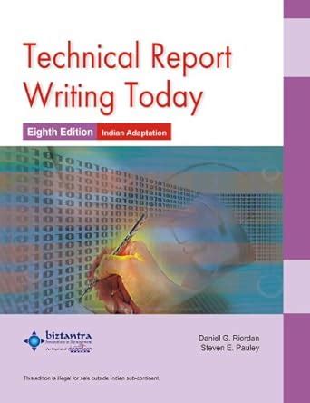 Technical Report Writing Today 8th Edition