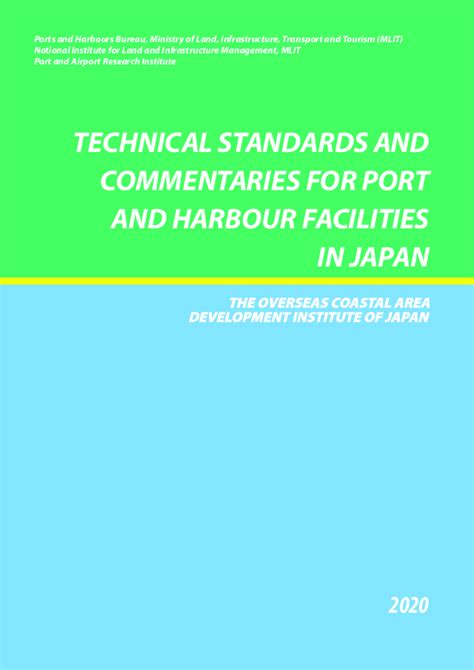 Technical Standards And Commentaries For Port And Harbour